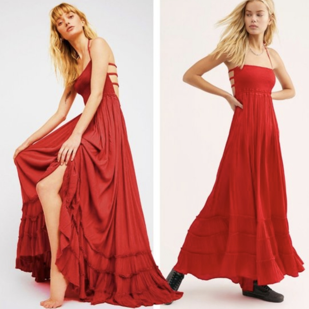 !!RARE!! HTF Free People Extratropical Shiny Dress